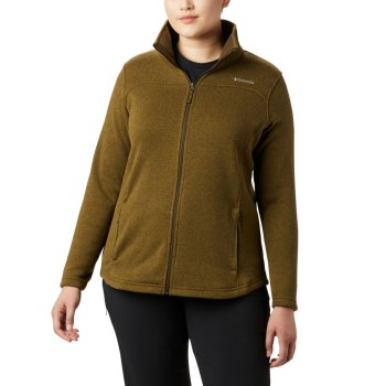 Columbia Ženske Jakne - Canyon Point Fleece Full Zip Plus Size Maslinasto Zelene | TEVW-18602